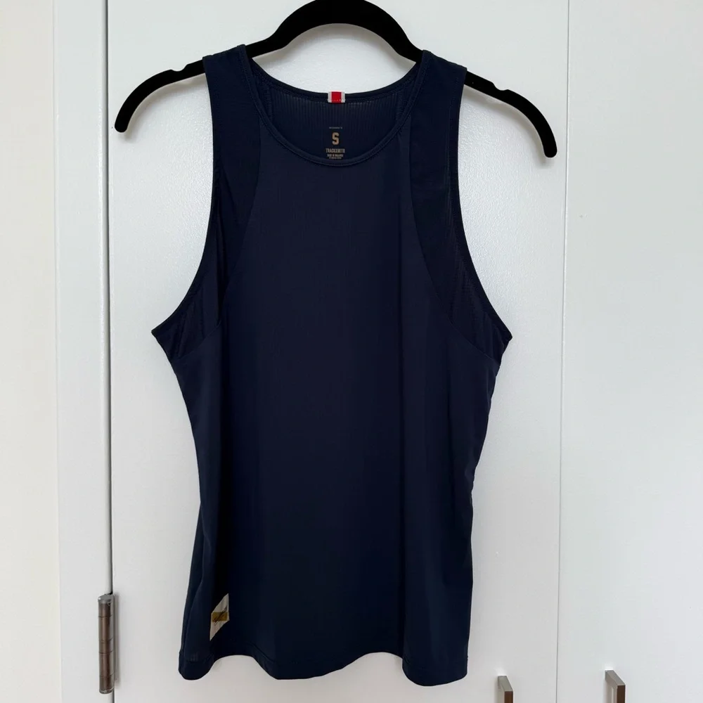 New - Tracksmith Strata Tank in Navy, Size S - Picture 1 of 7